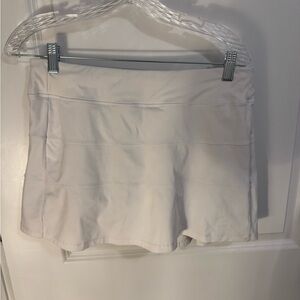 White tennis skirt